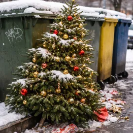 Konec pohádky, stromky jdou do kompostu