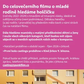 Chcete si zahrát ve filmu?