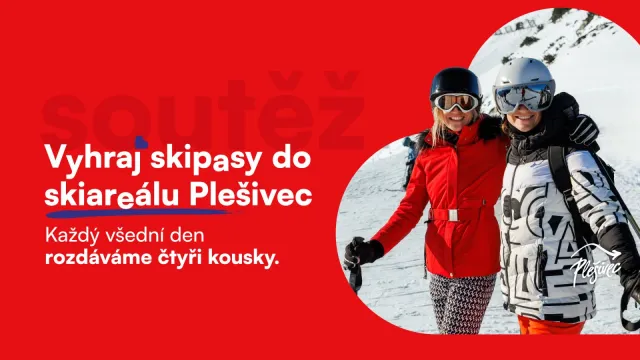 Vyhraj skipasy do Skiareál Plešivec pro celou tvoji partu